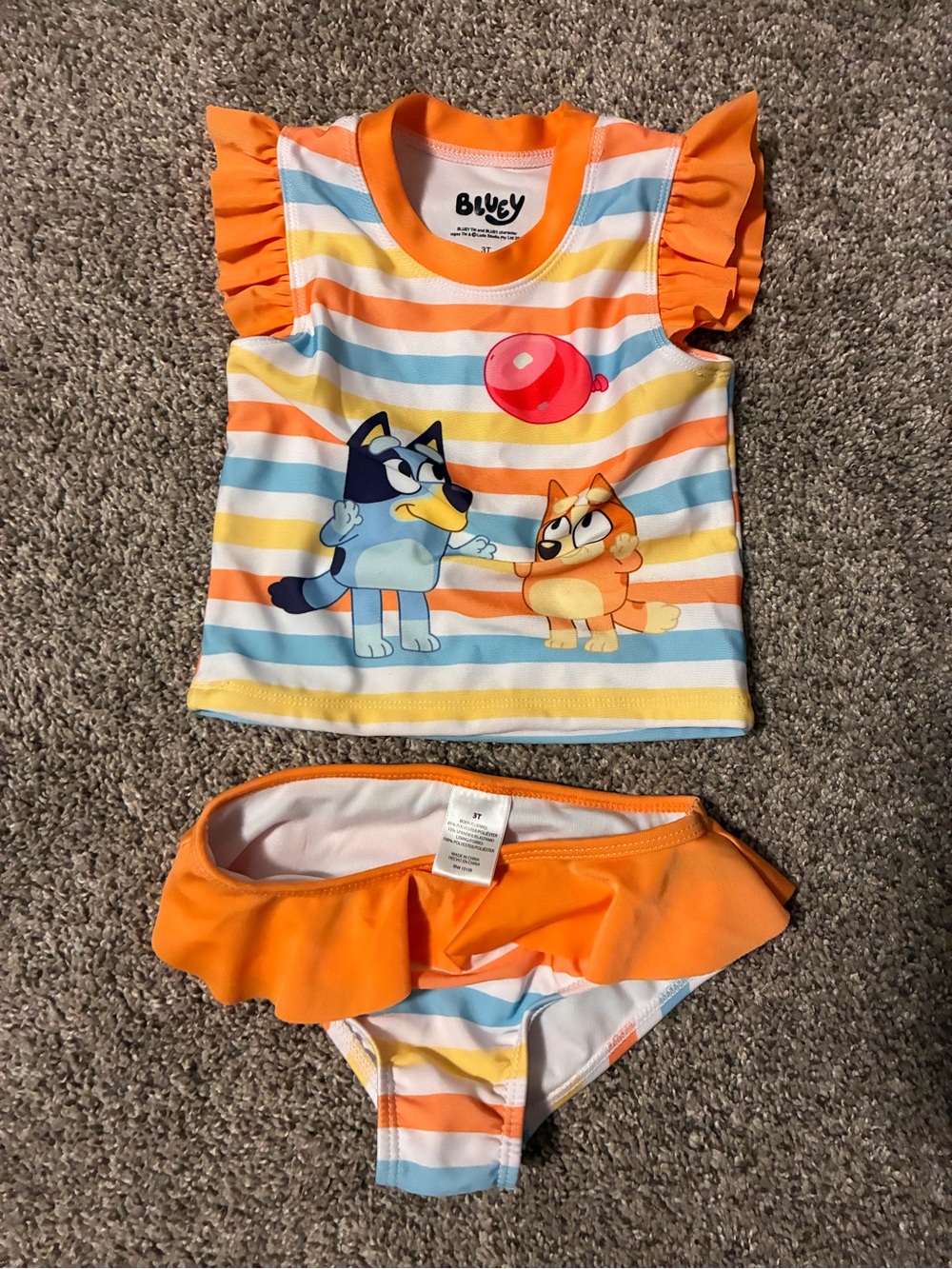 Bluey Girl’s Rashguard Swim Set